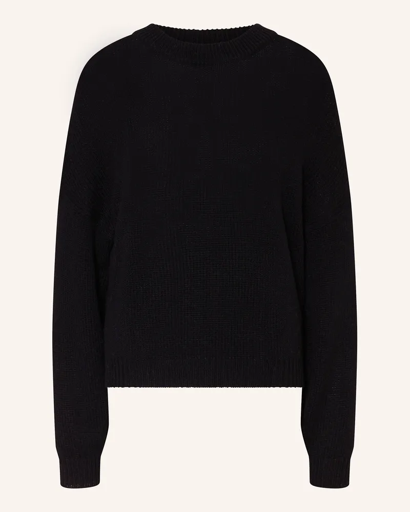 Mrs & HUGS Pullover Aus Merinowolle schwarz Schwarz