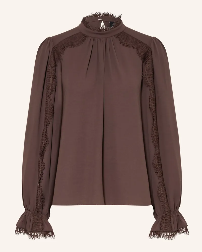 Marc Cain Blusenshirt Mit Spitze braun 697