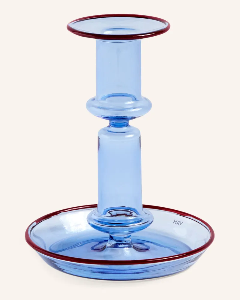 Hay Kerzenhalter Flare blau Blau