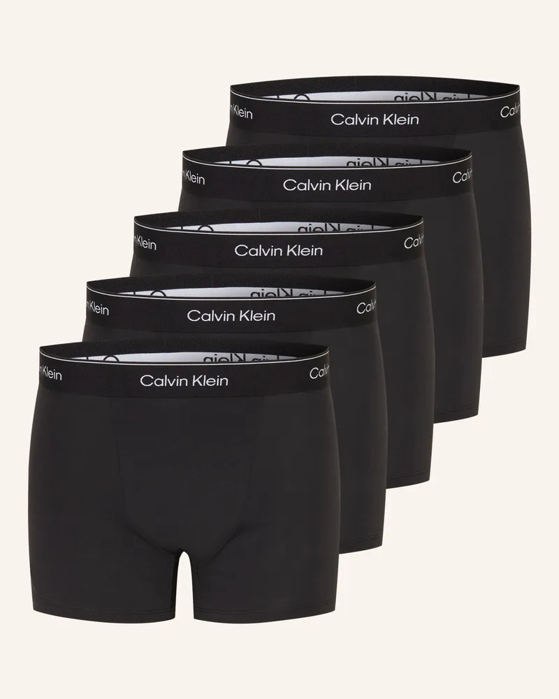 Calvin Klein 5er-Pack Boxershorts Icon schwarz Schwarz
