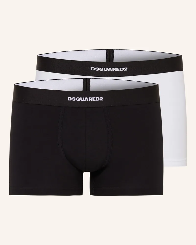 Dsquared2 2er-Pack Boxershorts schwarz Schwarz
