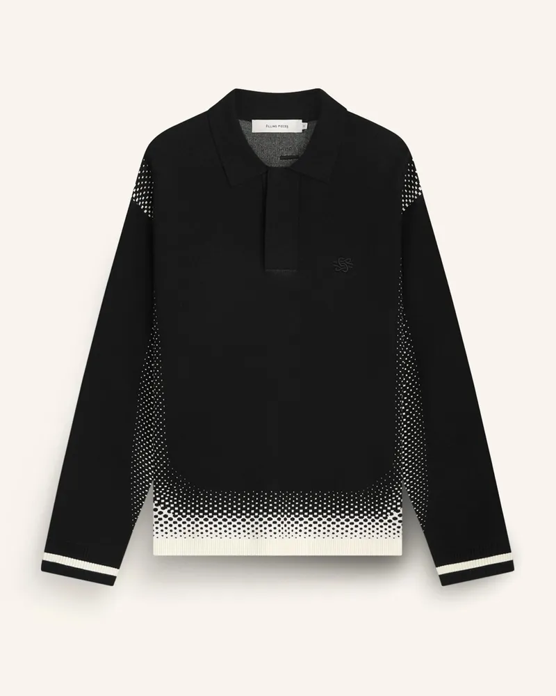 Filling Pieces Knit Shirt Rugby Schwarz