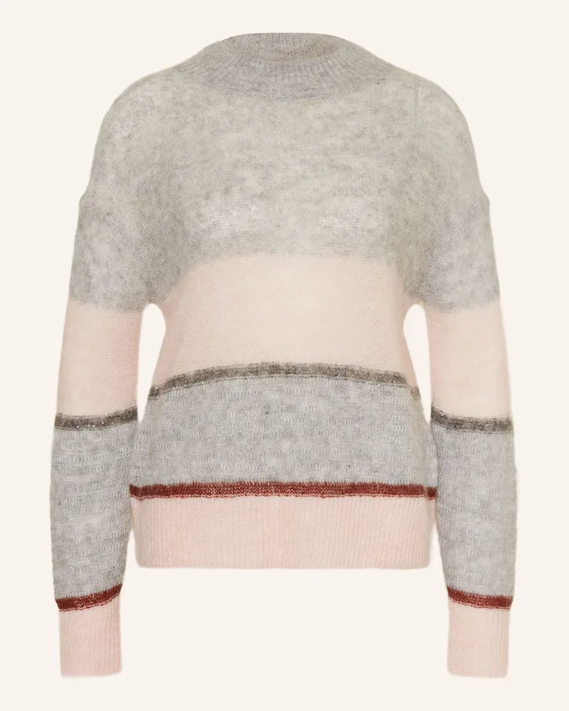 S.Oliver Pullover mit Pailletten Hellgrau