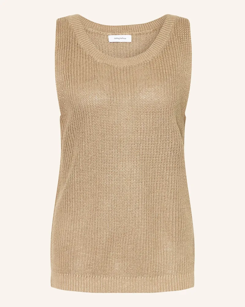 Darling Harbour Stricktop aus Leinen Taupe