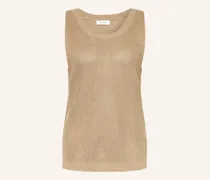 Stricktop aus Leinen