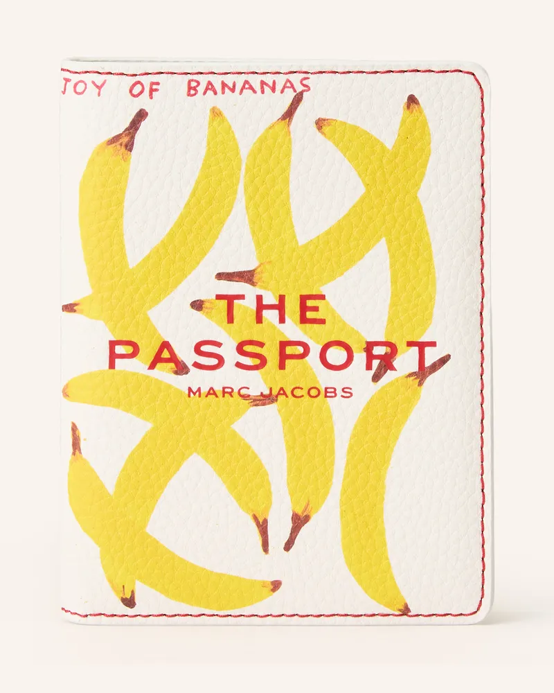 Marc Jacobs Reisepass-Etui BANANAS Weiss
