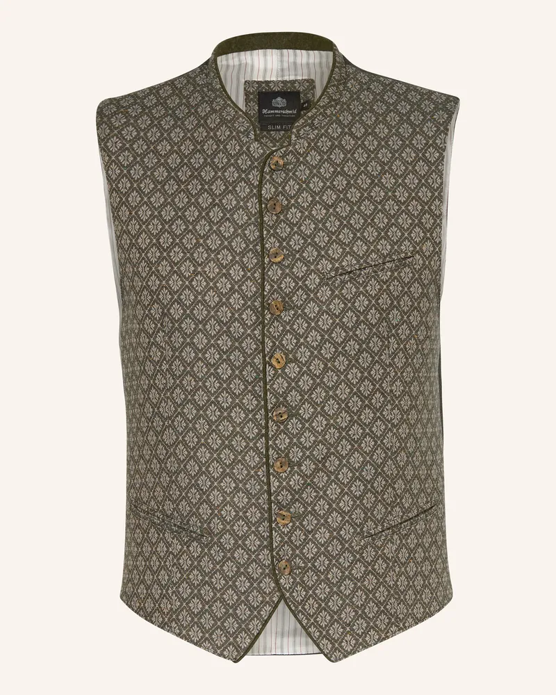 Hammerschmid Trachtenweste ROMAN Slim Fit Grün