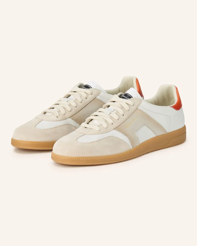 Santoni Sneaker Olympic weiss Weiss