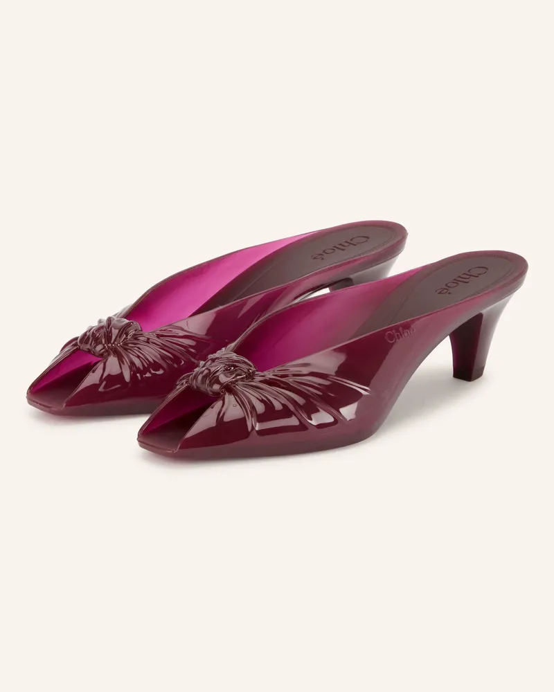 Chloé Mules Jelly rot 602