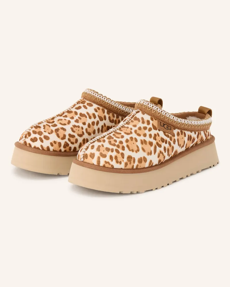 UGG Plateau-Pantoletten Tazz braun Creme