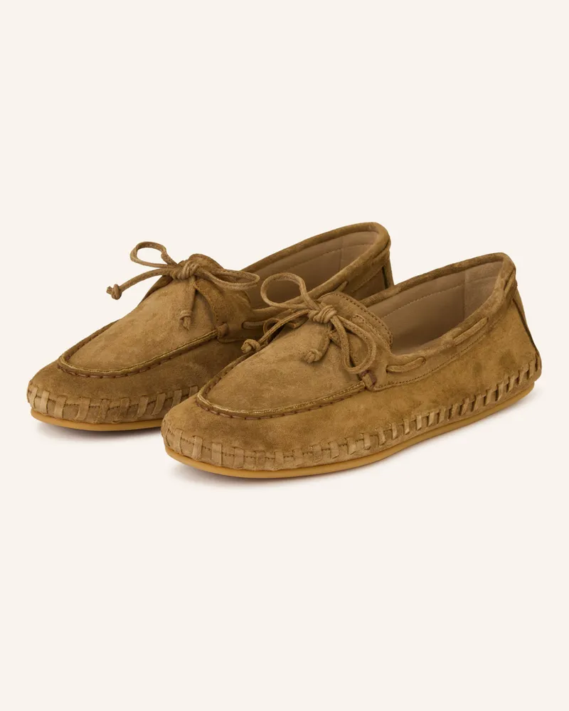 Le Monde Béryl Bootsschuhe beige Cognac