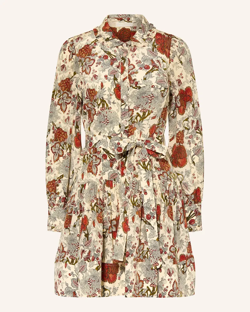 Ulla Johnson Hemdblusenkleid SIMONA aus Seide Creme
