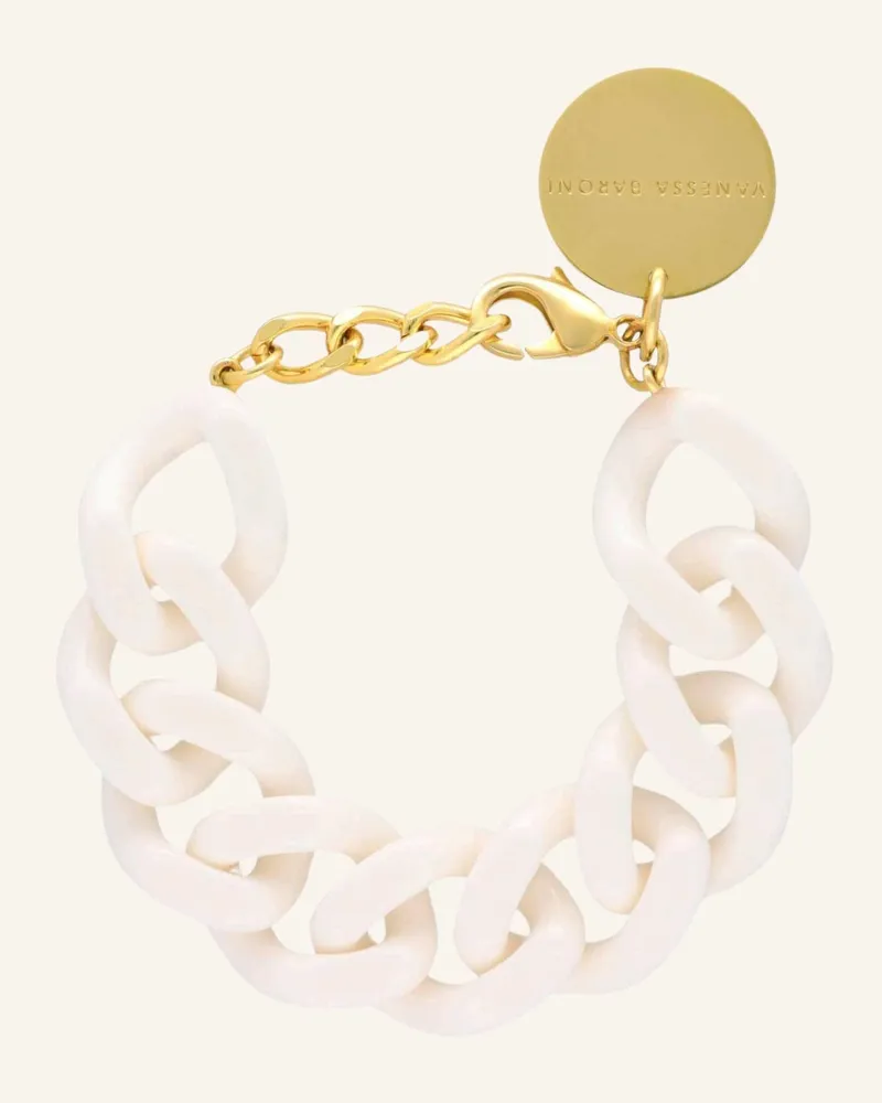 Vanessa Baroni Armband Flat Chain Bracelet Off-White By Glambou gold Gold