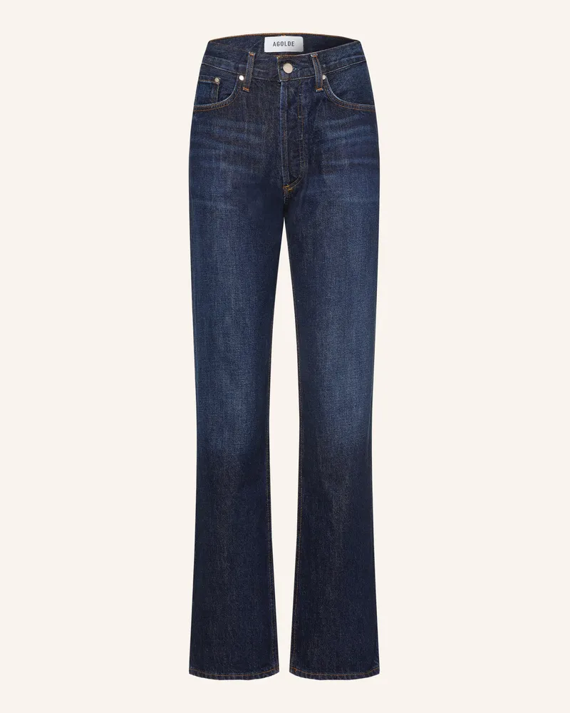 AGOLDE Straight Jeans Lana blau Covl
