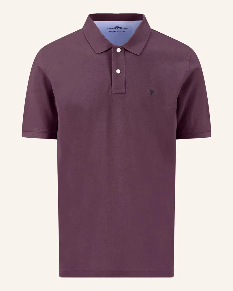 Fynch-Hatton Piqué-Poloshirt Lila