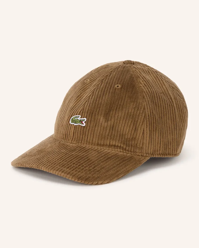 Lacoste Cord-Cap braun Braun