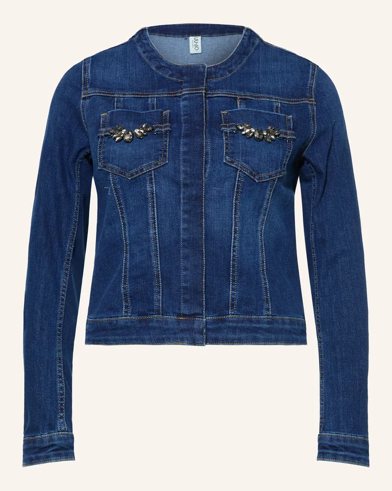 Liu Jo Jeansjacke Mit Schmucksteinen blau 79099