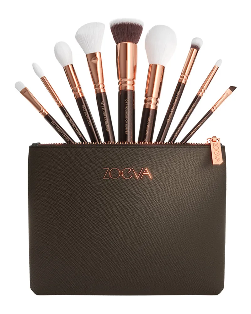 ZOEVA THE COMPLETE BRUSH SET - ROSÉ GOLDEN EDITION 