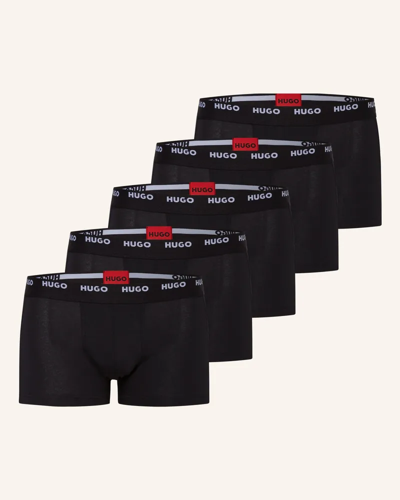 HUGO BOSS 5er-Pack Boxershorts Schwarz