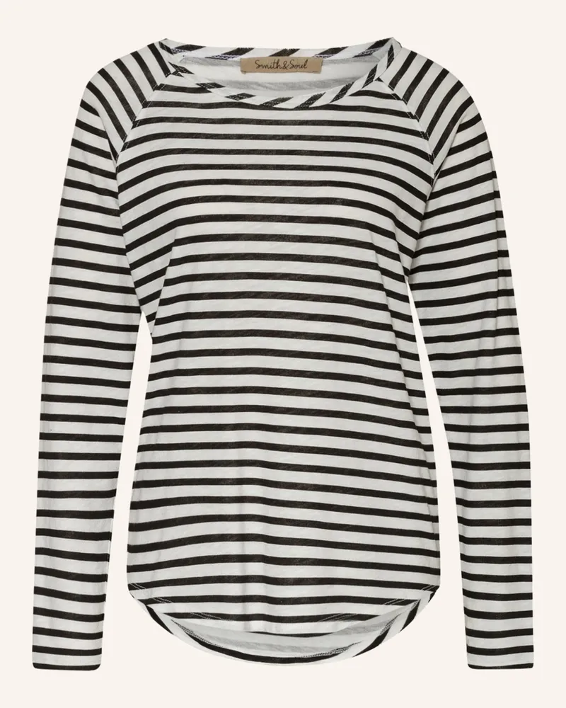 Smith & Soul Longsleeve schwarz Weiss