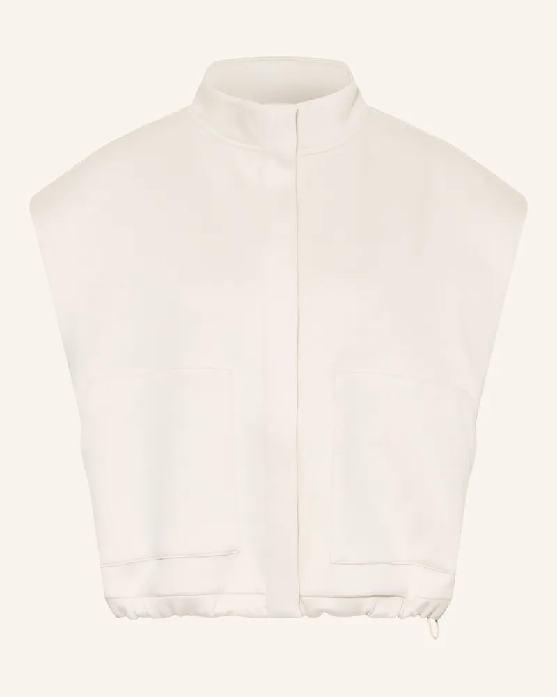 OPUS Sweatweste Gohita weiss Ecru