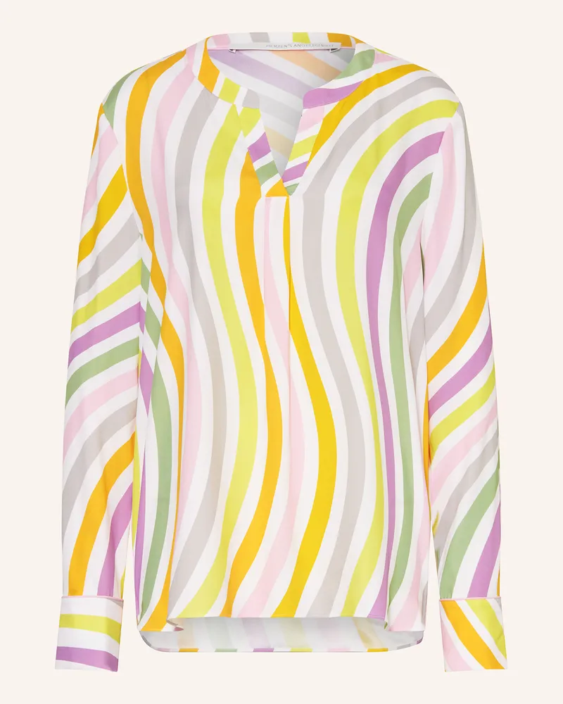Herzen's Angelegenheit Blusenshirt aus Seide Gelb