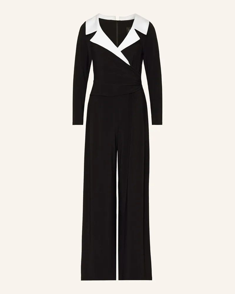 Joseph Ribkoff Jumpsuit In Wickeloptik schwarz Schwarz