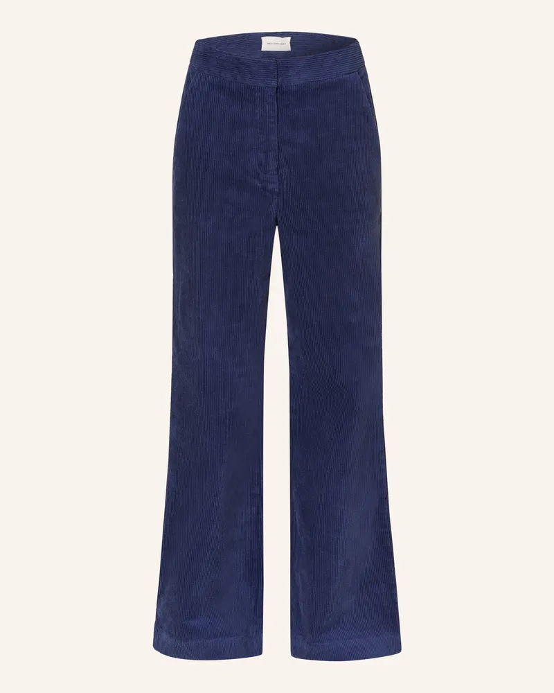 MOSS COPENHAGEN Marlenehose Mschgeggo Aus Cord blau Dunkelblau