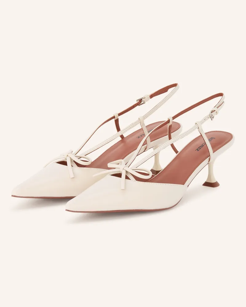Lola Cruz Slingpumps Audrey weiss Creme