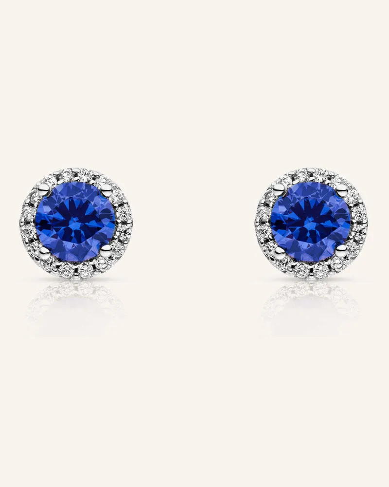 VEYNOU Ohrstecker Ava Aus 14 Karat Weißgold Und 2,0ct. Saphir Und Lab-Grown Diamanten silber Weissgold