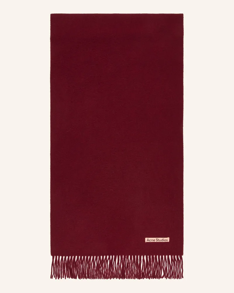 Acne Studios Schal Dunkelrot
