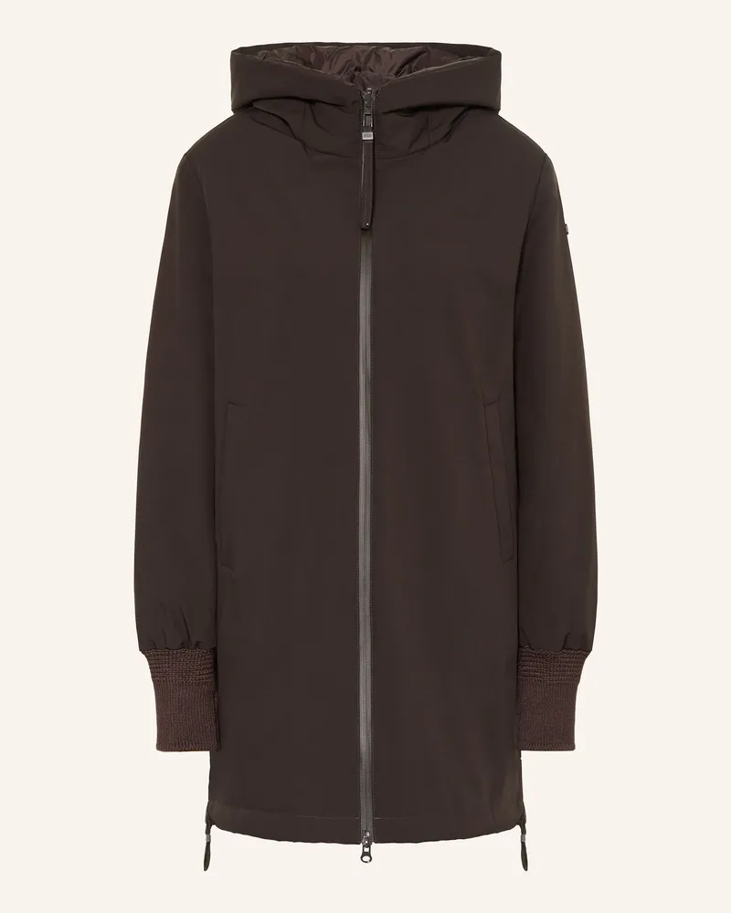 DUNO Daunenjacke RALIA zum Wenden Dunkelbraun