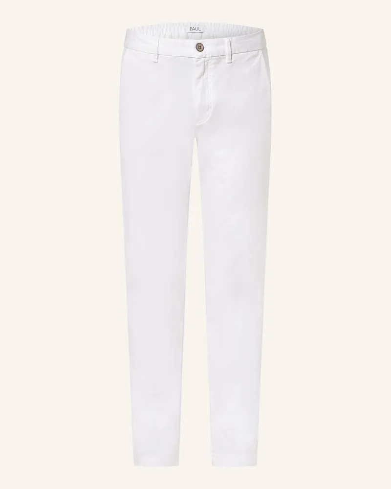 paul Chino Comfort Fit weiss Weiss