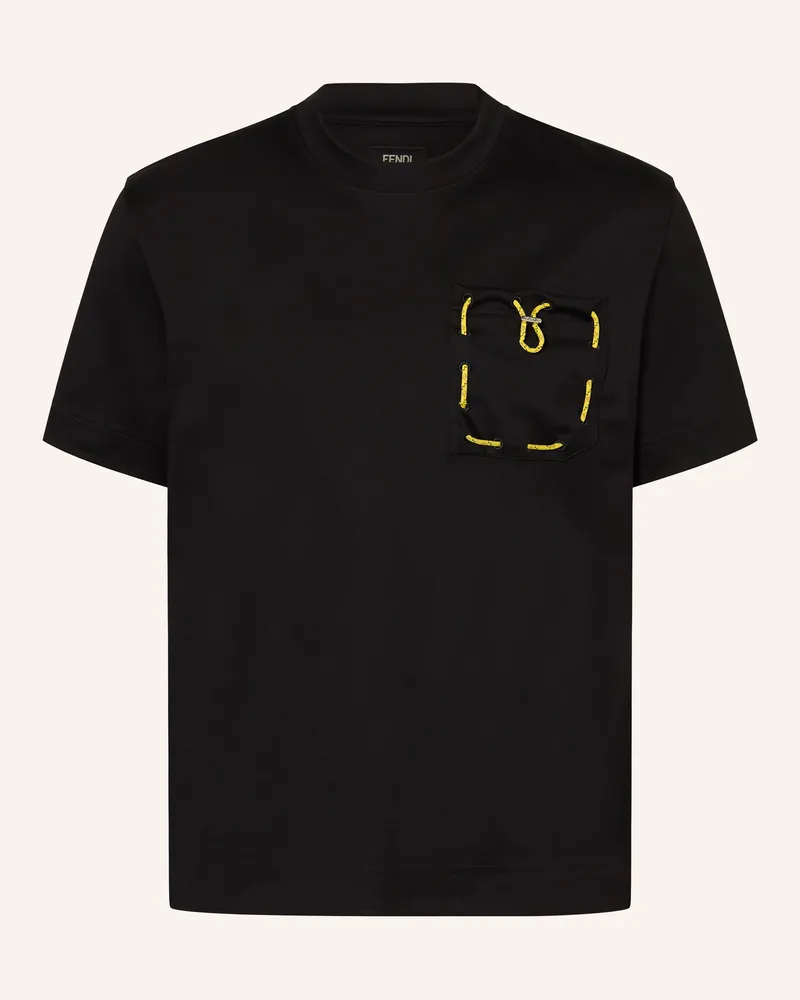 Fendi T-Shirt schwarz Schwarz