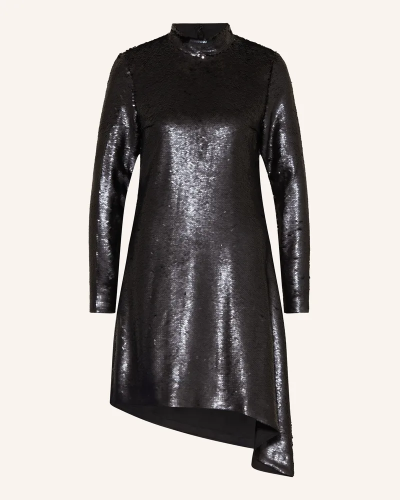 COS Kleid mit Pailletten Schwarz