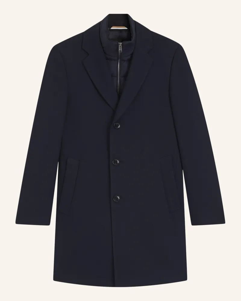 HUGO BOSS Klassischer Mantel H-HYDE-BIB-254 Slim Fit Dunkelblau