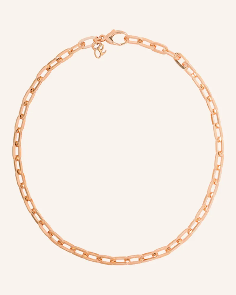 Ariane Ernst Halskette Bicycle Chain Bold rosa Roségold