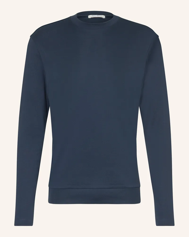 Stefan Brandt Longsleeve blau Dunkelblau