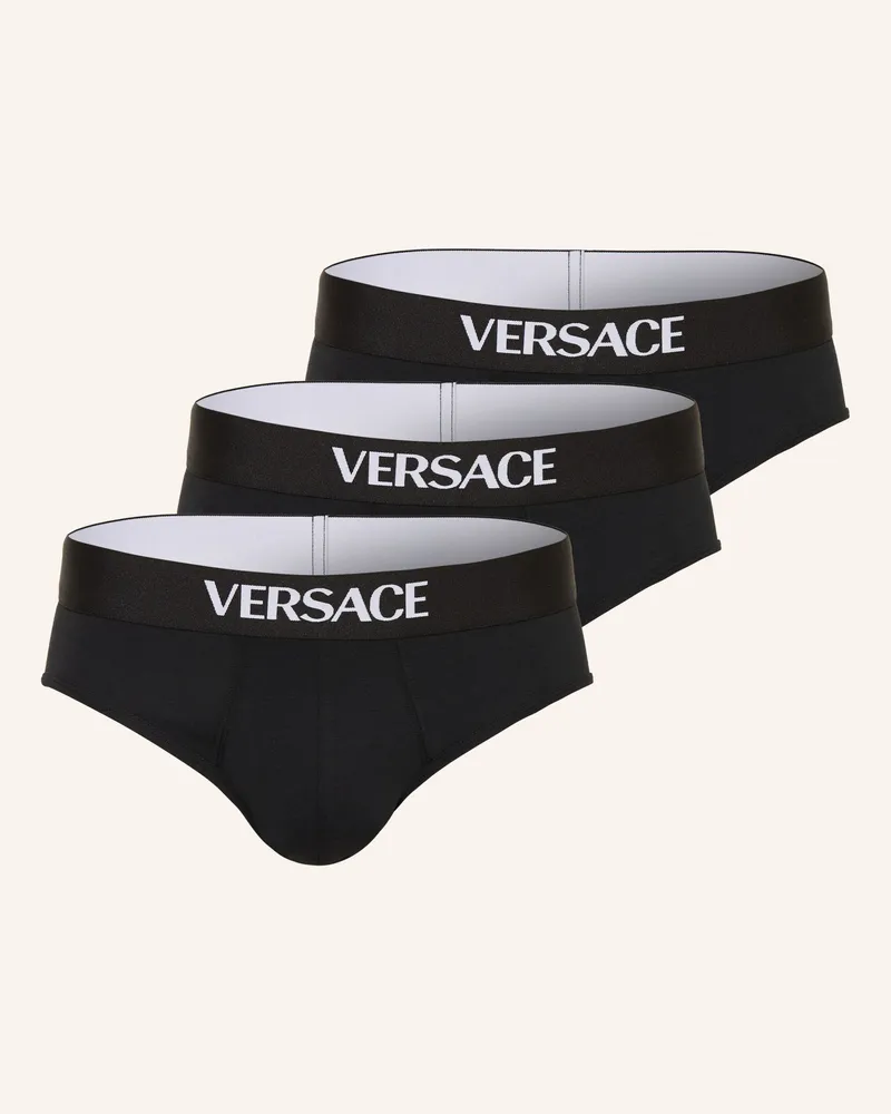Versace 2er-Pack Slips Schwarz