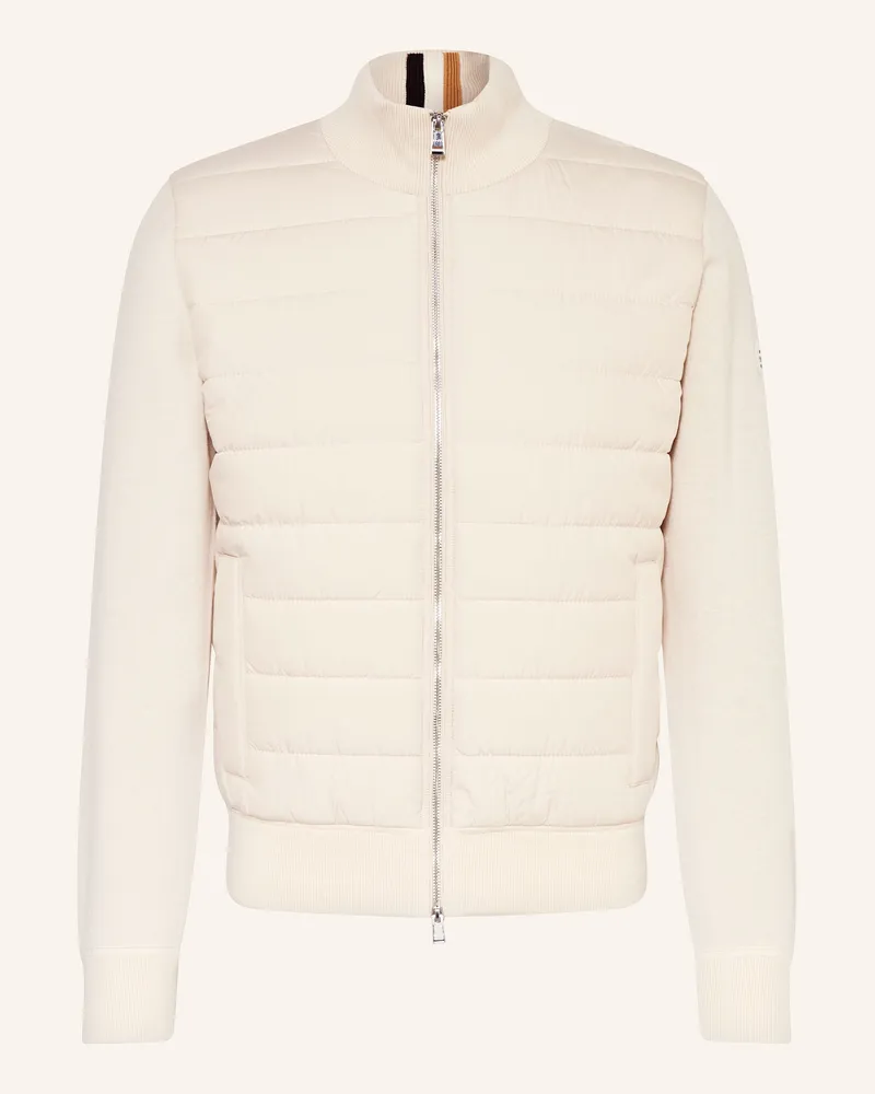 HUGO BOSS Steppjacke H-HERNESTO im Materialmix Creme