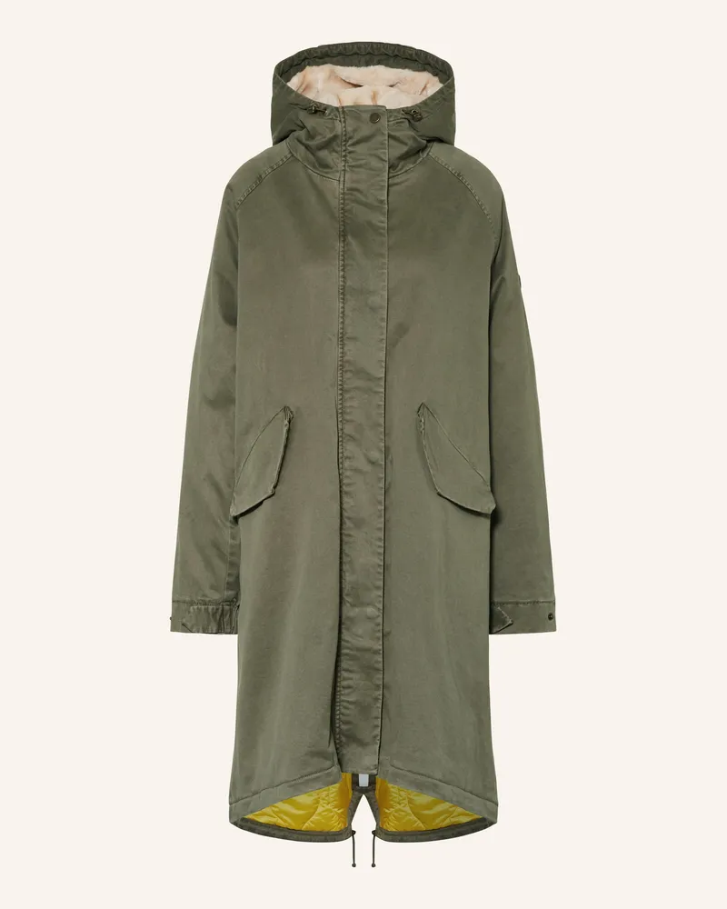 Blonde No. 8 Parka mit Kunstfell Khaki
