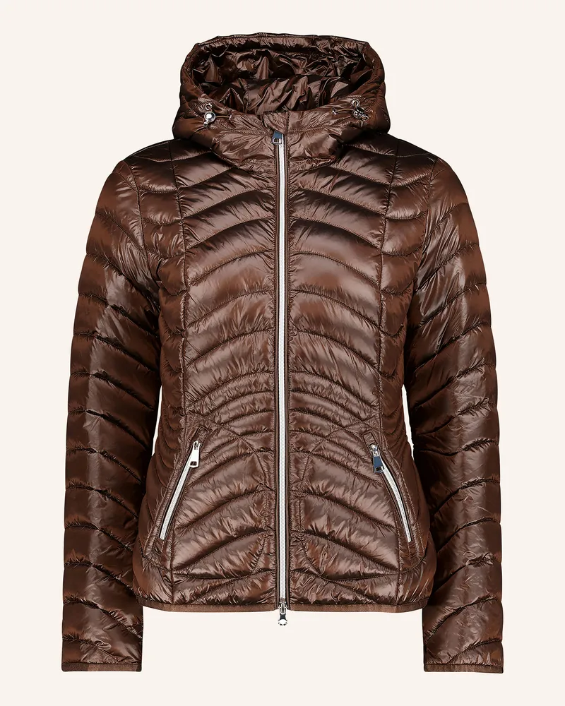Cartoon Steppjacke braun Dunkelbraun