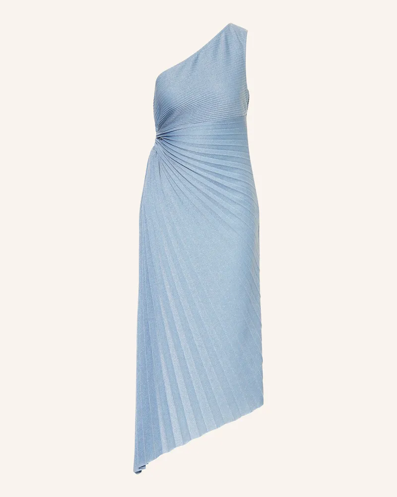 Vera Mont Cocktailkleid Mit Plissees Und Glitzergarn blau Hellblau