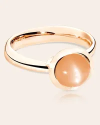 TAMARA COMOLLI Ring RING BOUTON SMALL MOONSTONE ORANGE aus 18K Rosegold