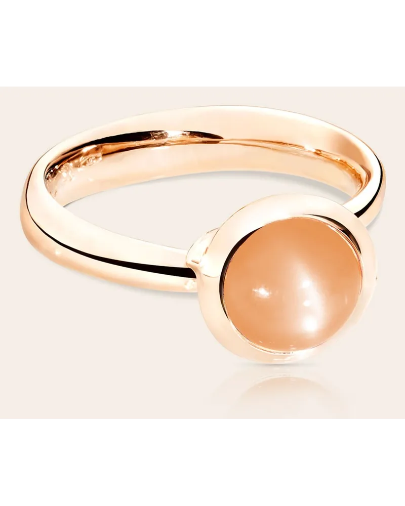 TAMARA COMOLLI Ring RING BOUTON SMALL MOONSTONE ORANGE aus 18K Rosegold