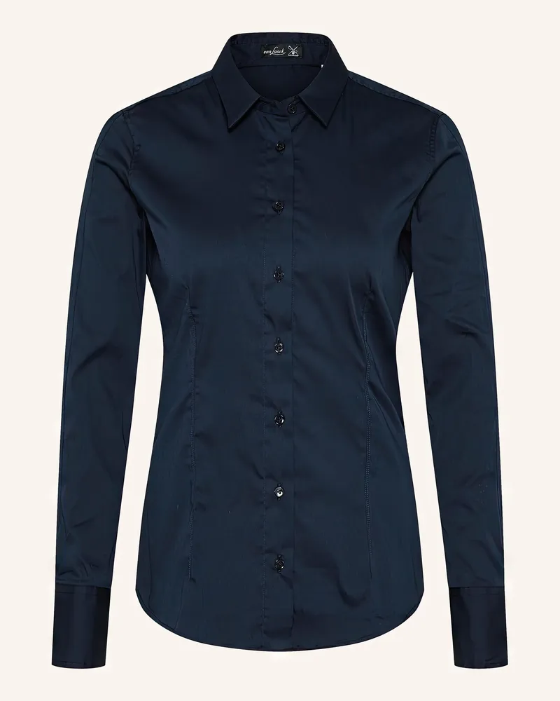 van Laack Bluse Modern Fit Dunkelblau