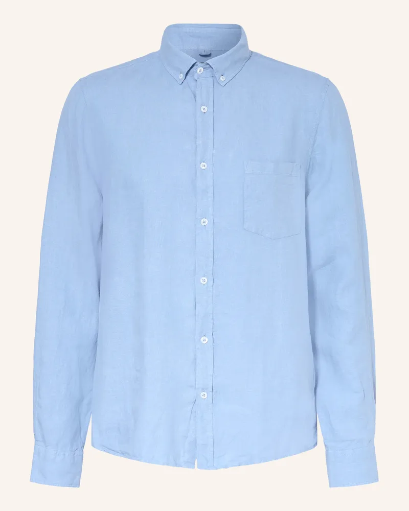 Maerz Leinenhemd Comfort Fit blau Hellblau