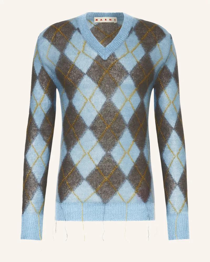 Marni Pullover mit Mohair Blau