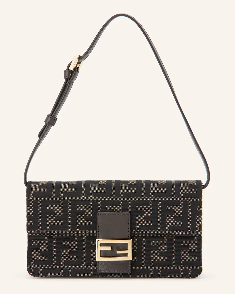 Fendi Umhängetasche braun Khaki