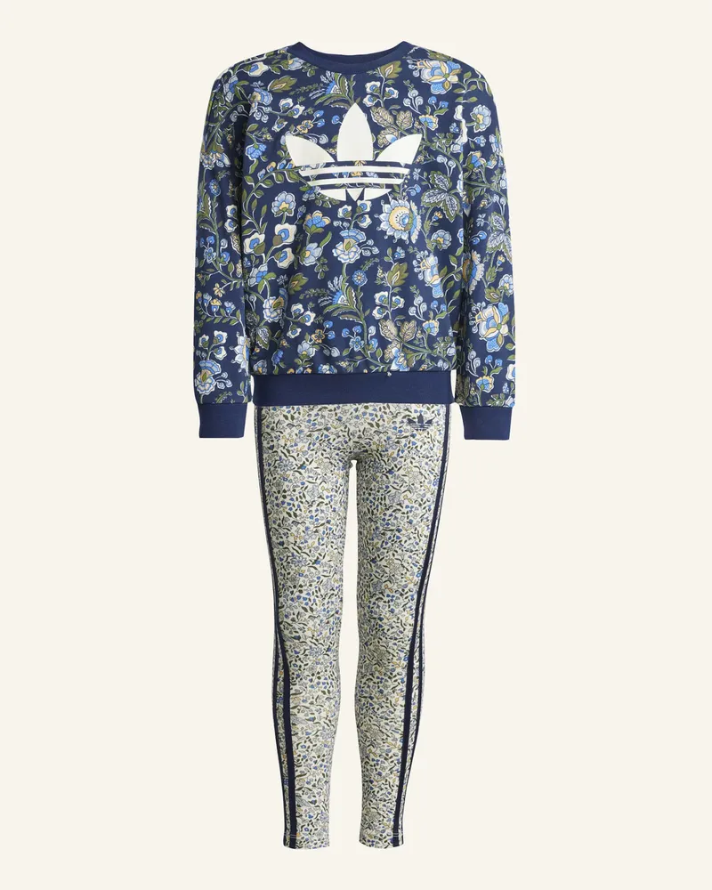 adidas ADIDAS ORIGINALS X LIBERTY LONDON KIDS LEGGINGS-SET Blau